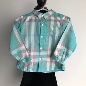 Burberry check dress shirt. Size 2yr